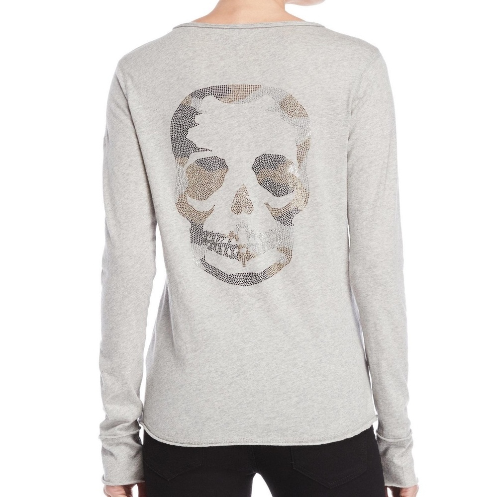 Zadig & Voltaire Gray Tunisien Ml T-shirt Gray
